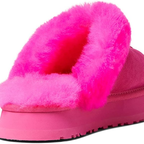 UGG | Shoes | Nib Ugg Slip On Mule Disquette Waterproof Slippers Taffy Pink  | Poshmark